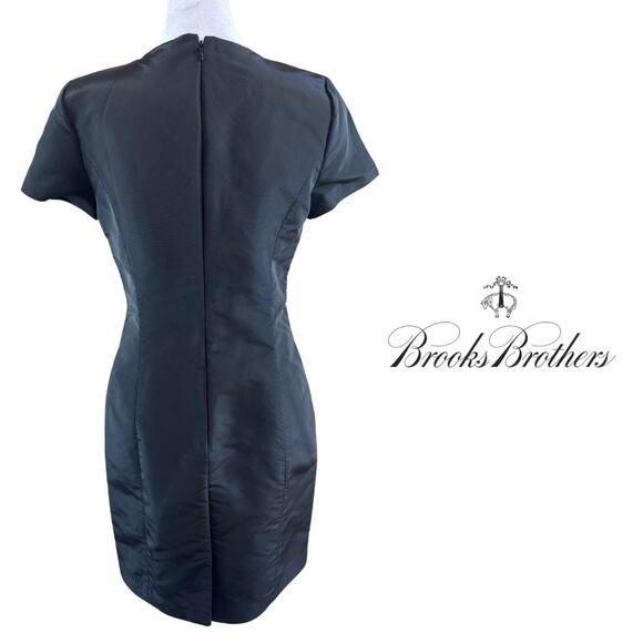 Brooks Brothers LBD Little Black Dress Cap Sleeves 8 EUC Italy - Picture 4 of 16